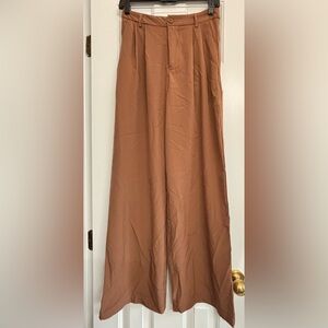 SHEIN women’s Sz 4 (S) brown wide leg pants